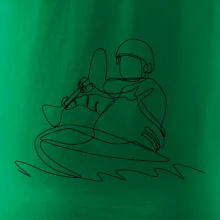 Kajak na vodě jedním tahem