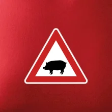 Dopravní značka - Pozor prase domácí