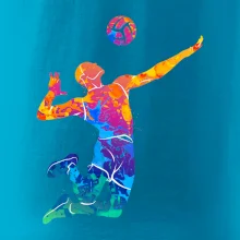 Volejbalista splash s míčem