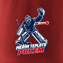 Hokejový teploměr pukem