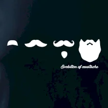 Evolution mustache Evolution mustache