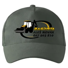 Bagrista v kruhu - vlastní nápis