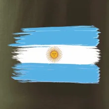 Argentina vlajka kreslená štětkou