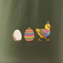 Evoluce vajíčka - velikonoce - slepice