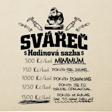 Svářeč - hodinová sazba