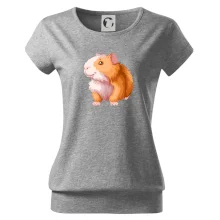 Morče - kreslené, bílo oranžové