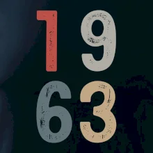 Vintage číslice 1963