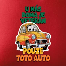 U nás doma je veterán pouze toto auto barevný nápis