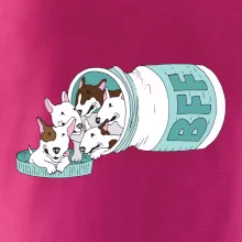 Bullterrier Friends Forever zelené (Pecka design)