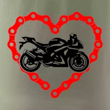 Moto srdce řetěz - supersport