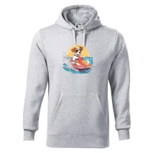 Jack russell teriér na vodním skútru