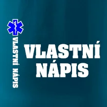 Hvězda života - vlastní nápis vpředu a vzadu