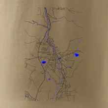 Vrchlabí - Mapa s vodními toky