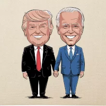 Trump a Biden - velký kamarádi