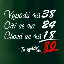 Vypadá, cítí se, chová se - 80 let