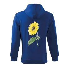 Slunečnice otočená