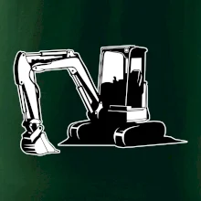 Bagr bez nápisu černobílý