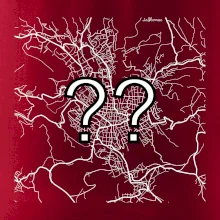 Mapy měst černobílé - Vaše město