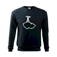 Mapa ČR - cyklista na prsou