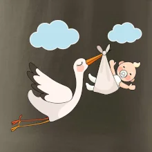 Čáp čekáme miminko - neutrální