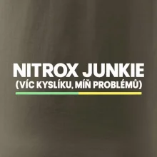 Nitrox junkie zelenožlutá linka pod nápisem
