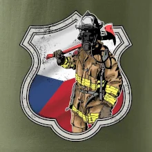 Hasič erb - Česká vlajka