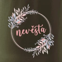 Nevěsta květinový kruh růžový