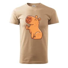 Kapybara s palcem nahoru