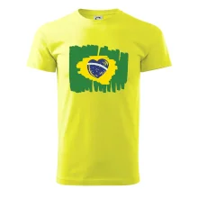 Brazílie vlajka srdce