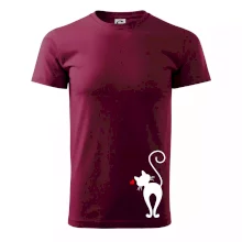 Zamilovaná kočka zezadu