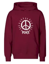 Peace symbol černobílý