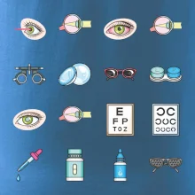 Oční lékař ikony