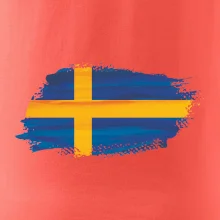 Švédská vlajka kreslená