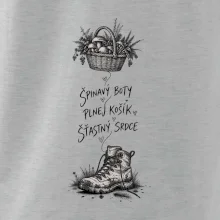 Špinavý boty plnej košík šťastný srdce