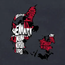 Mapy - názvy měst - Dánsko