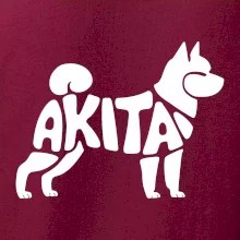 Akita Inu - Nápis v těle