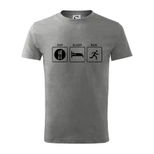 Eat sleep run čtverce