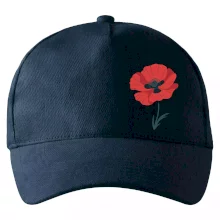 Vlčí mák kreslený na prsu