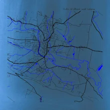 Dvůr Králové nad Labem mapa s vodními toky
