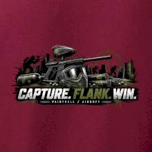 Taktika capture flank win paintball
