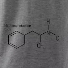 Molekulární struktura Metamfetamin