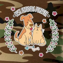 Kočka a pes best friends