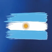 Argentina vlajka kreslená štětkou