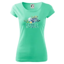 Nevěsty podpora květy modré