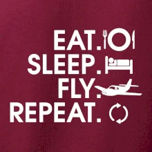 Eat sleep fly repeat