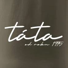 Psací nápis táta s ročníkem