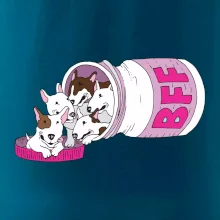 Bullterrier Friends Forever růžové (Pecka design)