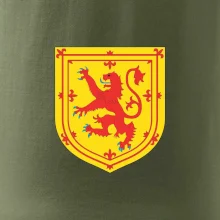 Skotský lev na hrudi