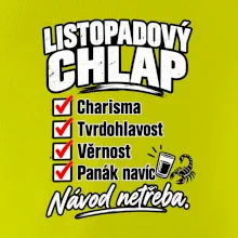Listopadový chlap charisma a panák navíc