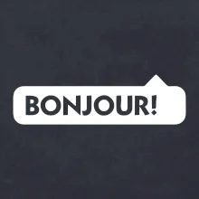 Nápis Bonjour